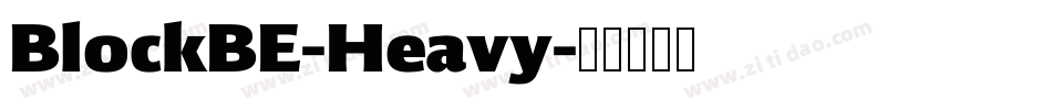BlockBE-Heavy字体转换