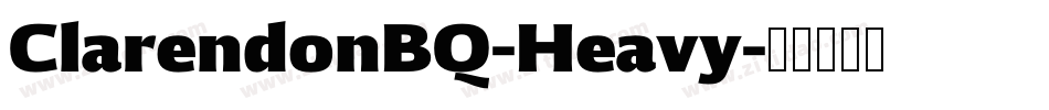 ClarendonBQ-Heavy字体转换