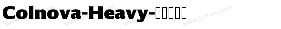 Colnova-Heavy字体转换