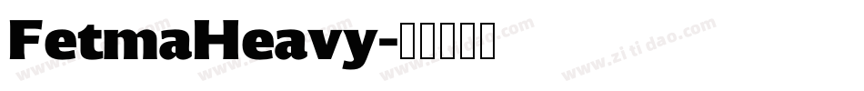 FetmaHeavy字体转换 FetmaHeavy字体转换