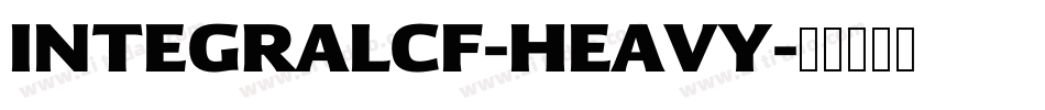 INTEGRALCF-HEAVY字体转换