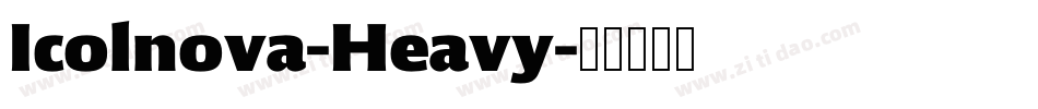 Icolnova-Heavy字体转换