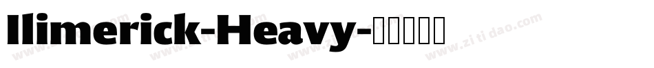 Ilimerick-Heavy字体转换