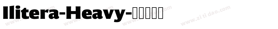 Ilitera-Heavy字体转换