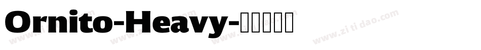 Ornito-Heavy字体转换