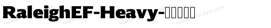 RaleighEF-Heavy字体转换