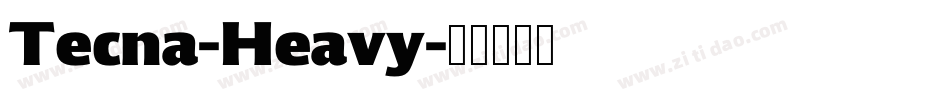Tecna-Heavy字体转换