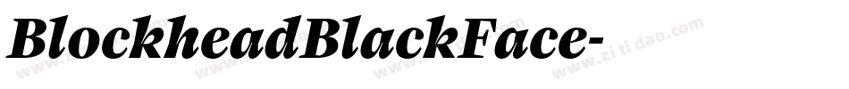 BlockheadBlackFace字体转换
