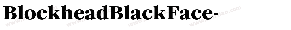 BlockheadBlackFace字体转换