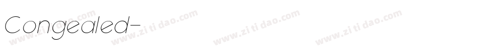 Congealed字体转换