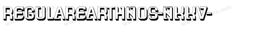 RegularEarthNos-nKKV字体转换