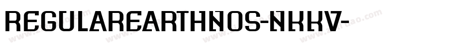 RegularEarthNos-nKKV字体转换