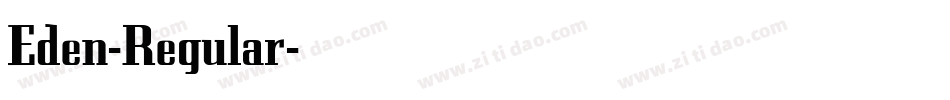 Eden-Regular字体转换