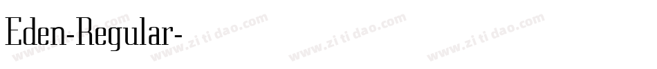 Eden-Regular字体转换