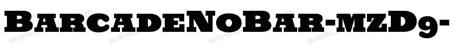 BarcadeNoBar-mzD9字体转换