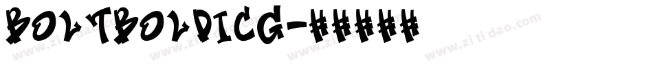 BoltBoldICG字体转换