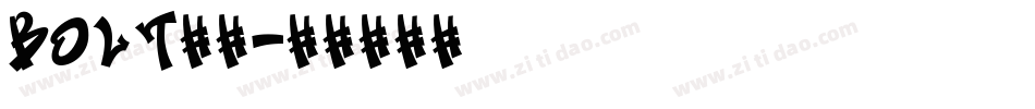 bolt字库字体转换