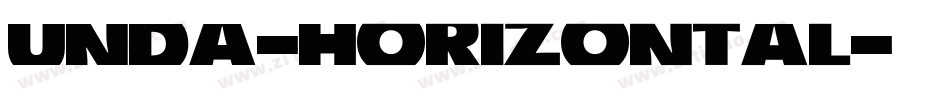UNDA-Horizontal字体转换