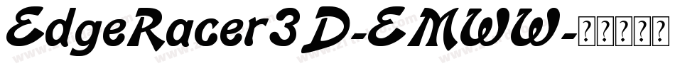 EdgeRacer3D-EMWW字体转换