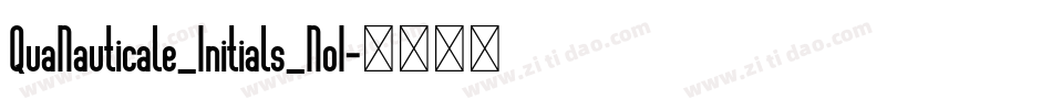 QuaNauticale_Initials_No1字体转换 QuaNauticale_Initials_No1字体转换