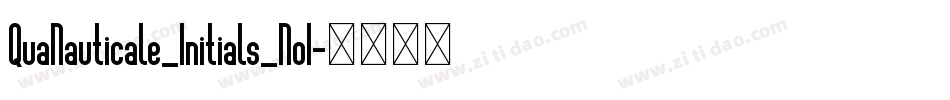 QuaNauticale_Initials_No1字体转换 QuaNauticale_Initials_No1字体转换