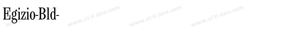 Egizio-Bld字体转换