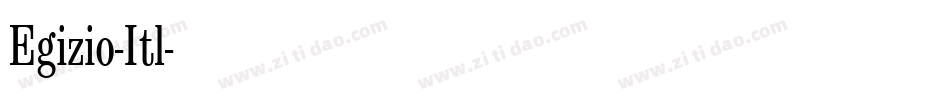 Egizio-Itl字体转换