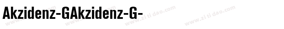 Akzidenz-GAkzidenz-G字体转换