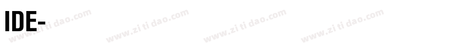 IDE字体转换