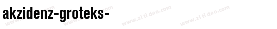 akzidenz-groteks字体转换