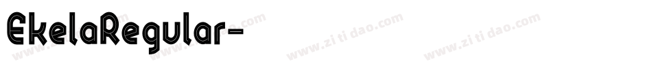 EkelaRegular字体转换