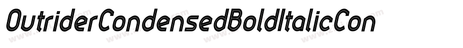 OutriderCondensedBoldItalicCondensedBoldItalic-Dm2d字体转换