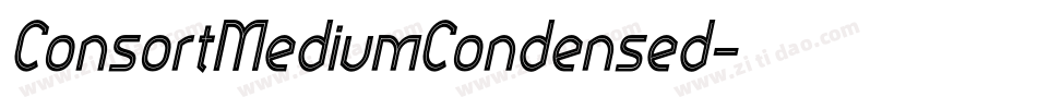 ConsortMediumCondensed字体转换