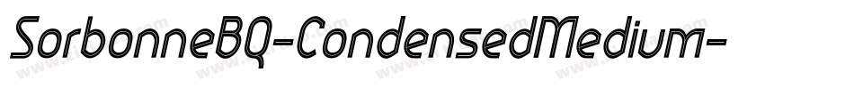 SorbonneBQ-CondensedMedium字体转换