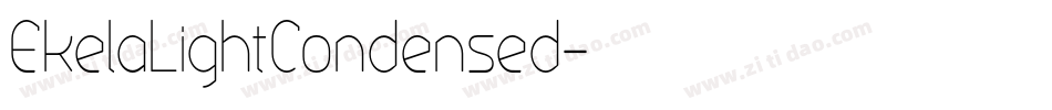 EkelaLightCondensed字体转换