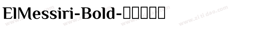 ElMessiri-Bold字体转换