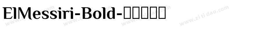 ElMessiri-Bold字体转换