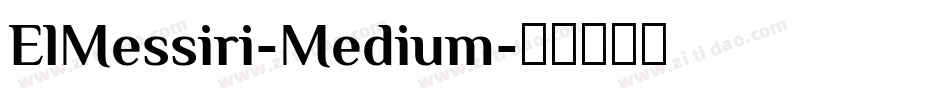 ElMessiri-Medium字体转换