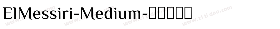 ElMessiri-Medium字体转换