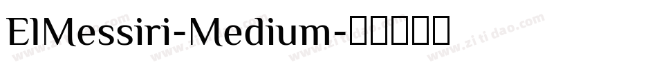 ElMessiri-Medium字体转换