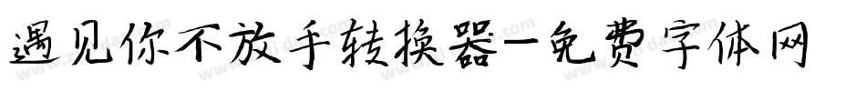 遇见你不放手转换器字体转换