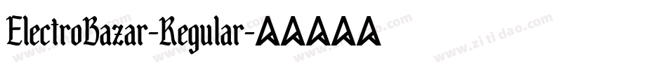ElectroBazar-Regular字体转换