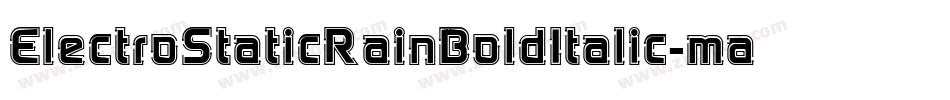 ElectroStaticRainBoldItalic-mawP字体转换 ElectroStaticRainBoldItalic-mawP字体转换