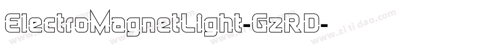 ElectroMagnetLight-GzRD字体转换