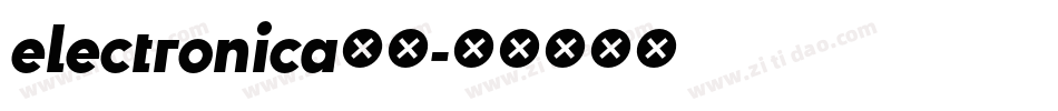 electronica字体字体转换