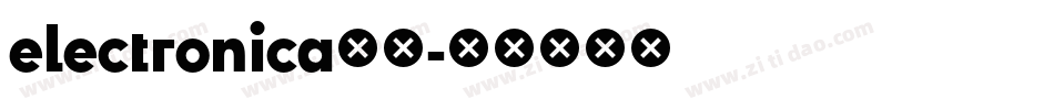 electronica字体字体转换