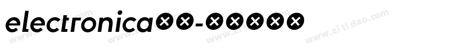 electronica字体字体转换