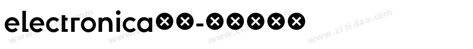 electronica字体字体转换