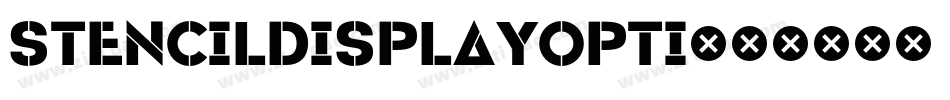 StencilDisplayOpti字体转换