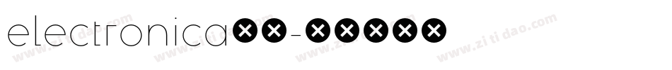 electronica字体字体转换